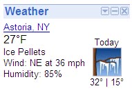 Ice Pellets in Astoria